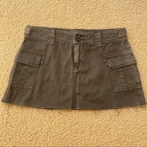 Olive green BDG mini skirt